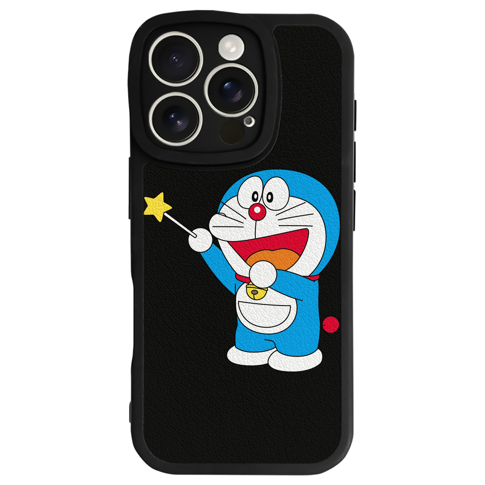 （画像用） ドラえもん Doraemon 【iPhone 16シリーズ対応】シリコンスマホケース（レザー調） 材質：シリコン